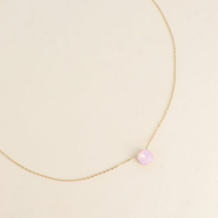 Collier - maille forçat, orné de cristaux de Swarovski® 8mm