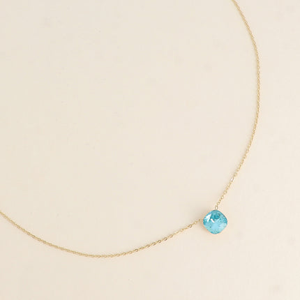 Collier - maille forçat, orné de cristaux de Swarovski® 8mm