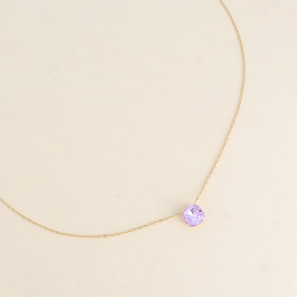 Collier - maille forçat, orné de cristaux de Swarovski® 8mm