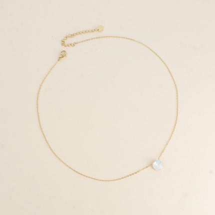 Collier - maille forçat, orné de cristaux de Swarovski® 8mm