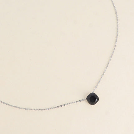 Collier - maille forçat, orné de cristaux de Swarovski® 8mm
