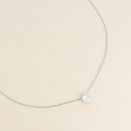 Collier - maille forçat, orné de cristaux de Swarovski® 8mm