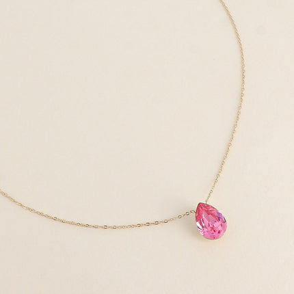 Collier Bertille - goutte et cristaux Swarovski®