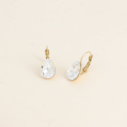 Boucles dormeuses Bertille - goutte et cristaux Swarovski®