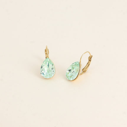 Boucles dormeuses Bertille - goutte et cristaux Swarovski®