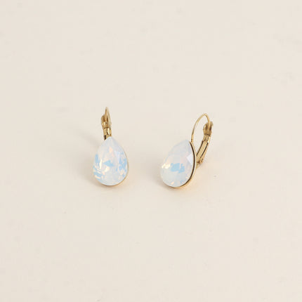 Boucles dormeuses Bertille - goutte et cristaux Swarovski®