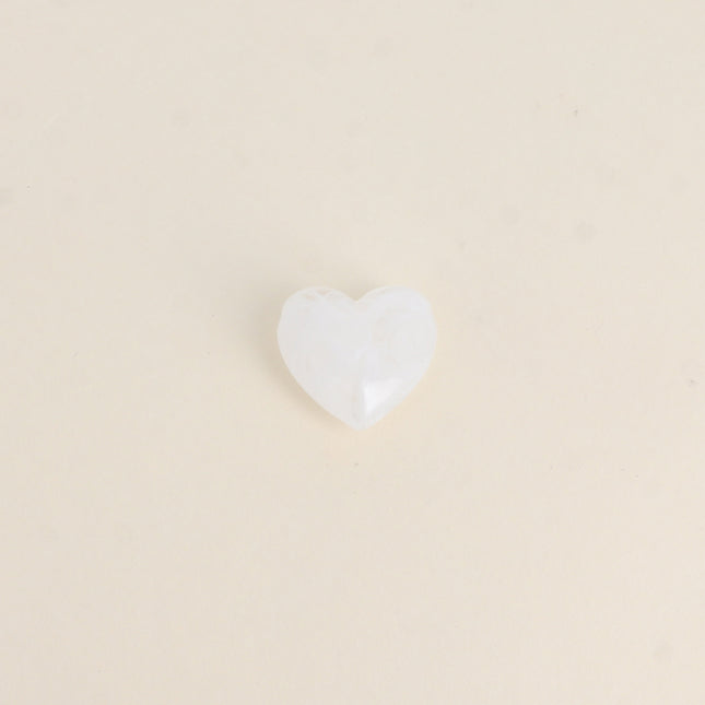 Perle de coeur en résine de 22mm, 6 pièces, pour bijoux et accessoires