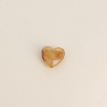 Perle de coeur en résine de 22mm, 6 pièces, pour bijoux et accessoires