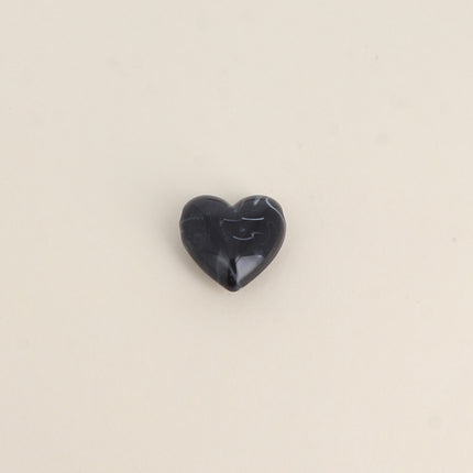 Perle de coeur en résine de 22mm, 6 pièces, pour bijoux et accessoires