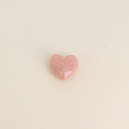 Perle de coeur en résine de 22mm, 6 pièces, pour bijoux et accessoires