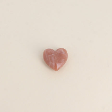 Perle de coeur en résine de 22mm, 6 pièces, pour bijoux et accessoires
