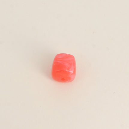 Perle cubique en résine de 16mm, 6 pièces, pour bijoux et accessoires