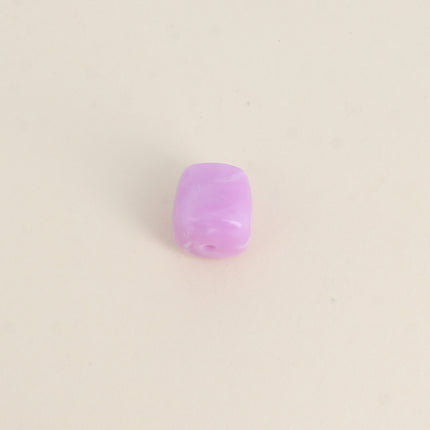 Perle cubique en résine de 16mm, 6 pièces, pour bijoux et accessoires