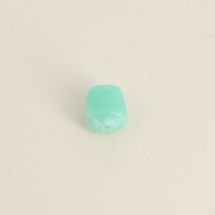 Perle cubique en résine de 16mm, 6 pièces, pour bijoux et accessoires