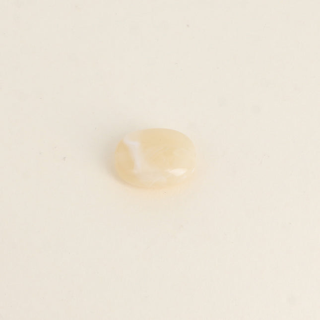 Perle ovale en résine de 15 x 19 mm, 6 pièces