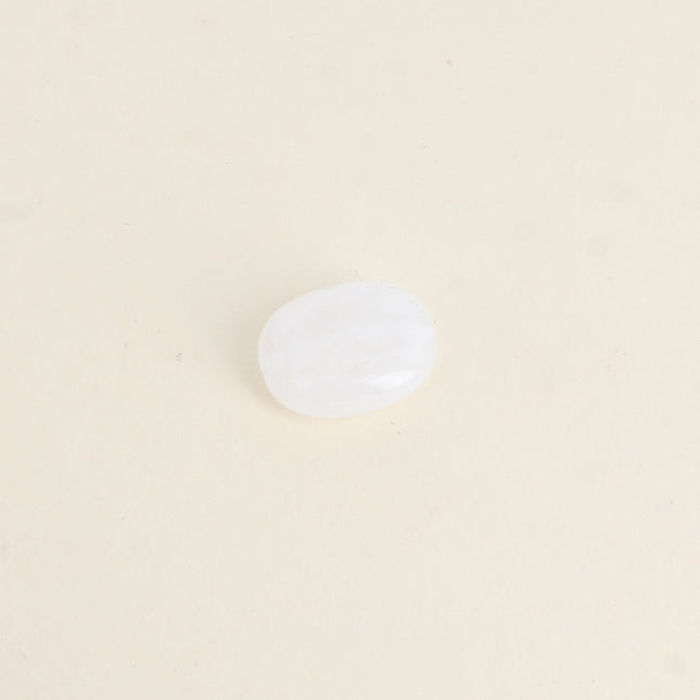 Perle ovale en résine de 15 x 19 mm, 6 pièces