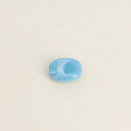 Perle ovale en résine de 15 x 19 mm, 6 pièces