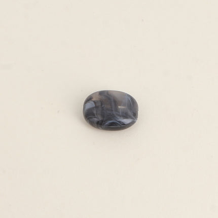 Perle ovale en résine de 15 x 19 mm, 6 pièces