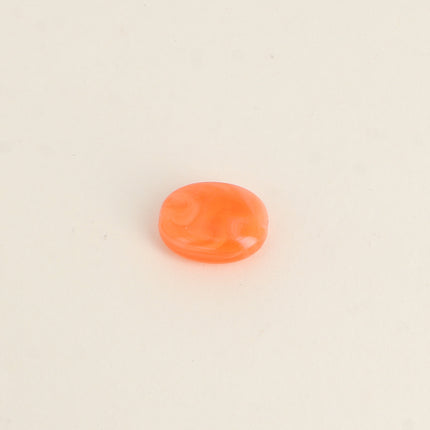 Perle ovale en résine de 15 x 19 mm, 6 pièces