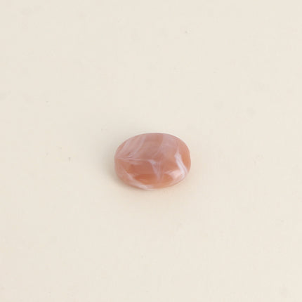 Perle ovale en résine de 15 x 19 mm, 6 pièces