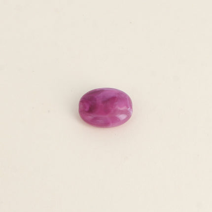 Perle ovale en résine de 15 x 19 mm, 6 pièces