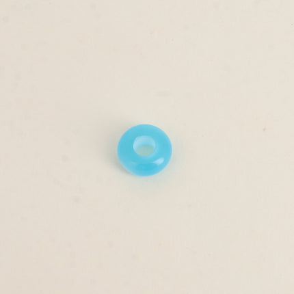 Perle de donut en résine facetté style oeil de chat de 13mm, 10 pièces