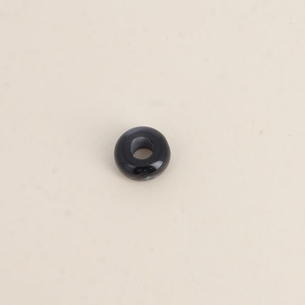 Perle de donut en résine facetté style oeil de chat de 13mm, 10 pièces