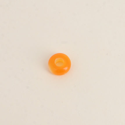 Perle de donut en résine facetté style oeil de chat de 13mm, 10 pièces