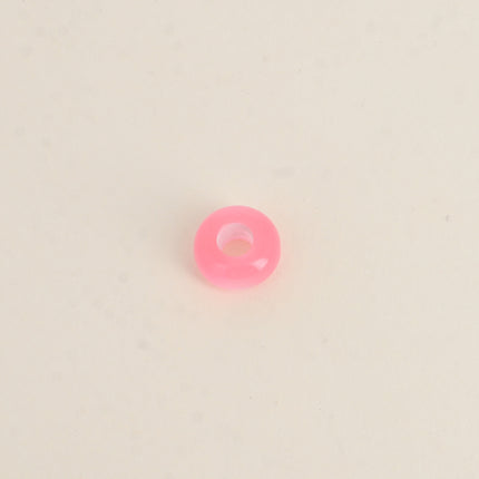 Perle de donut en résine facetté style oeil de chat de 13mm, 10 pièces
