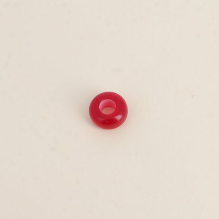 Perle de donut en résine facetté style oeil de chat de 13mm, 10 pièces