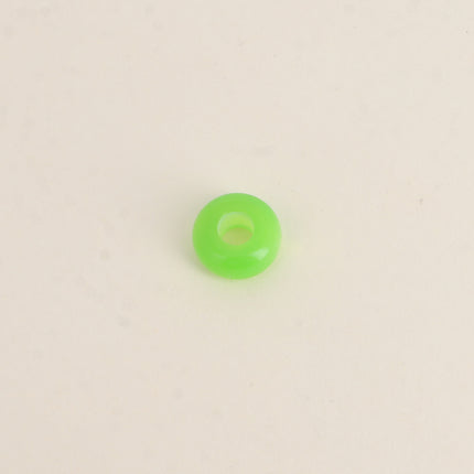 Perle de donut en résine facetté style oeil de chat de 13mm, 10 pièces
