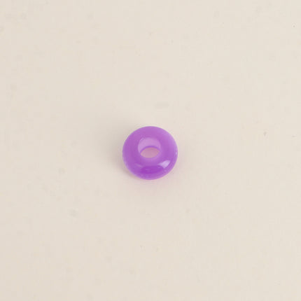 Perle de donut en résine facetté style oeil de chat de 13mm, 10 pièces