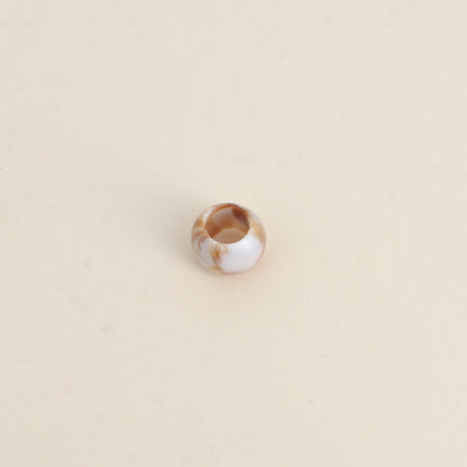 Perle en forme de boule en résine à enfiler, 10 pièces