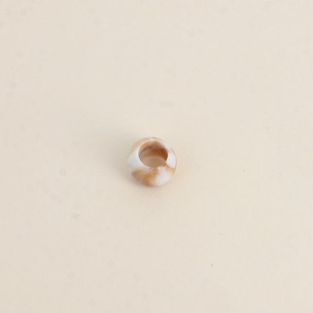 Perle en forme de boule en résine à enfiler, 10 pièces