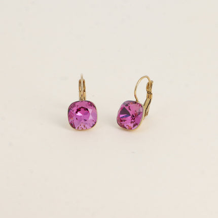 Boucles Béa - cristaux Swarovski® 4470 10mm