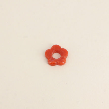 Perle de fleur en résine 20mm, 10 pièces