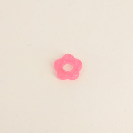 Perle de fleur en résine 20mm, 10 pièces