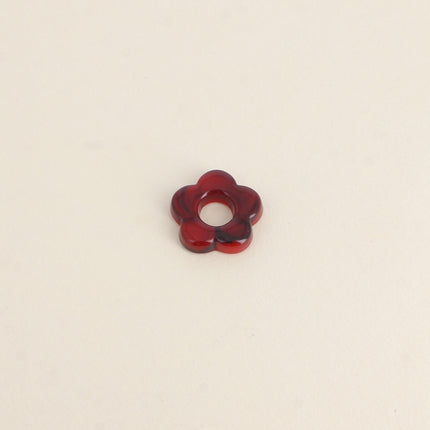 Perle de fleur en résine 20mm, 10 pièces