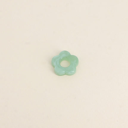Perle de fleur en résine 20mm, 10 pièces