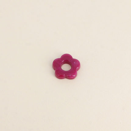 Perle de fleur en résine 20mm, 10 pièces