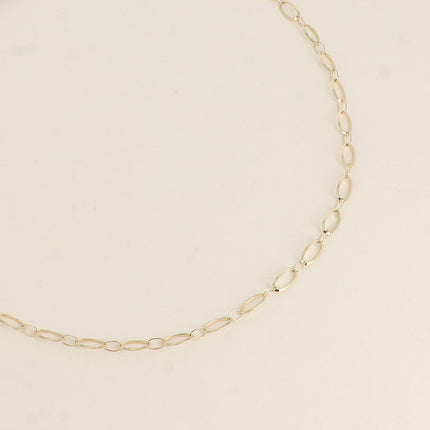 Collier Dita - maille alternée ovale