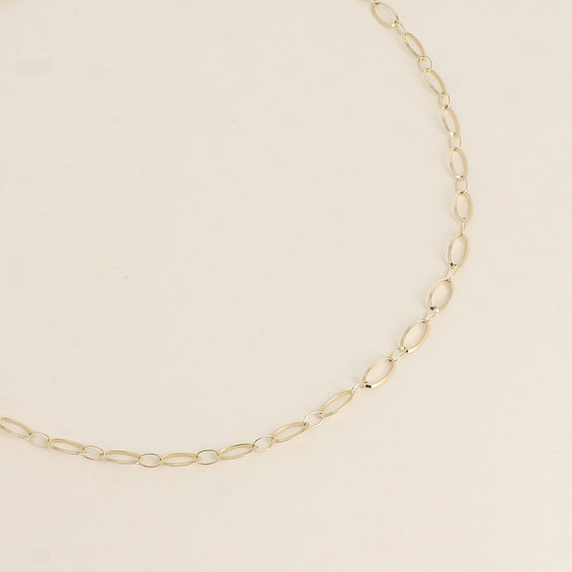 Collier Dita - maille alternée ovale