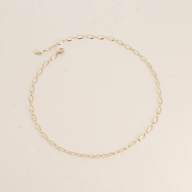 Collier Dita - maille alternée ovale