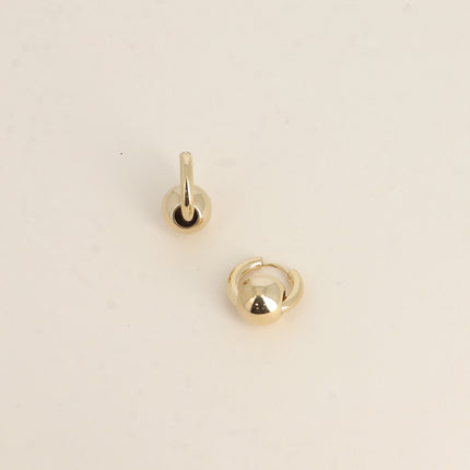 Créoles - anneau épais 17mm et boule traversante