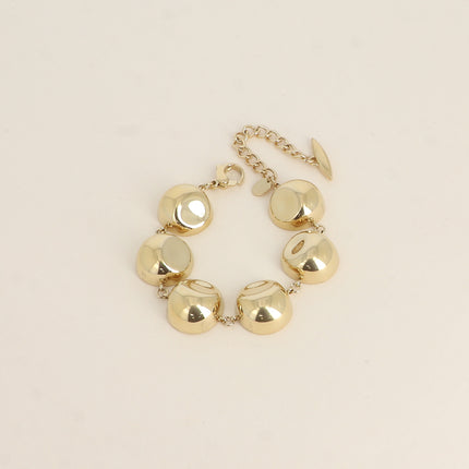 Bracelet - maillons ronds incurvés et martelés