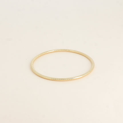 Jonc - anneau fermé effet strié 3mm