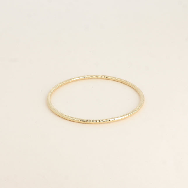 Jonc - anneau fermé effet strié 3mm