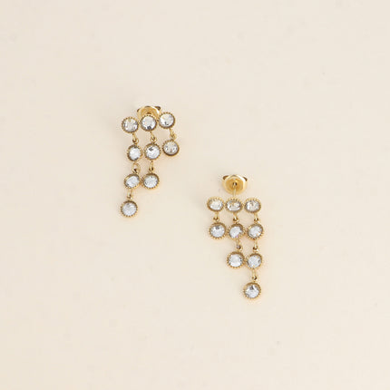 Dangle earrings - small cut crystals