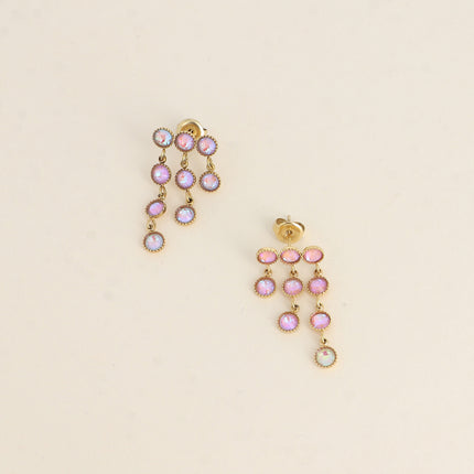 Dangle earrings - small cut crystals