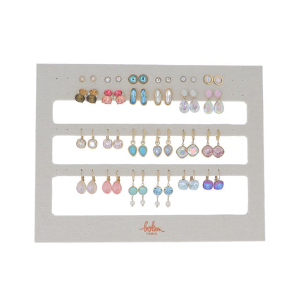 Kit de 24 boucles - doré multi - prix moyen de 7,10€/pr - Présentoir offert
